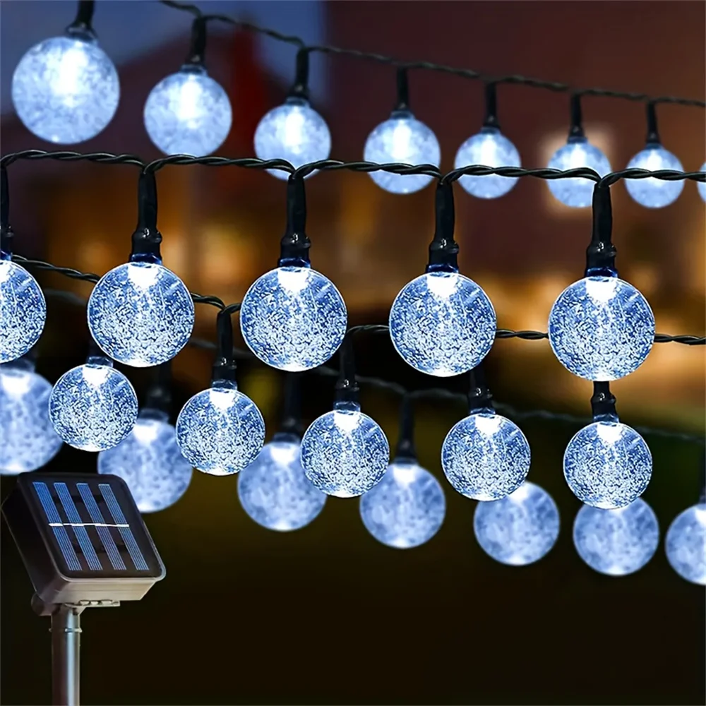 

Romantic Solar Ball String Lights 8 Flashing Modes Outdoor Fairy Lights for Garden Yard Home Party Decor Festive Celebrations