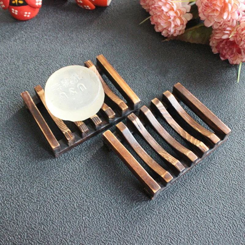 Haushalt Holz Seife Box Halter Tragbare Bad Entwässerung Seife Gerichte Lagerung Fall Rack für Home Bequemlichkeit Monden Neue O29