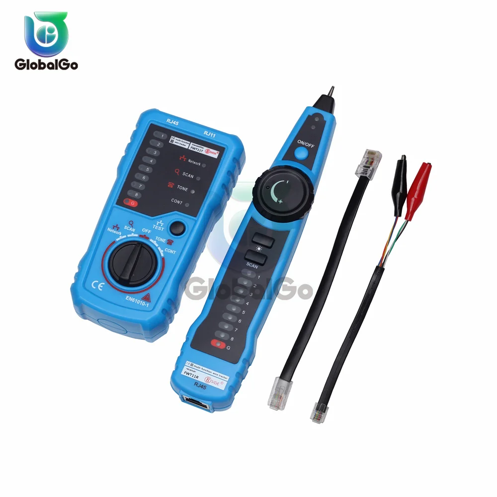 BSIDE FWT11 High Quality RJ11 RJ45 Cat5 Cat6 Telephone Wire Tracker Tracer Toner Ethernet LAN Network Cable tester Line Finder