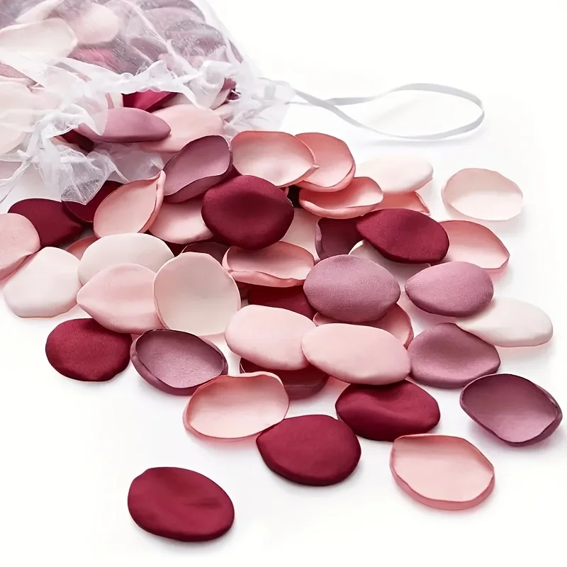 100pcs Silk Rose Petals,Ideal For Wedding Aisle Decoration,Table Centerpiece,Party Decor,Romantic Night,Valentine's Day Decor