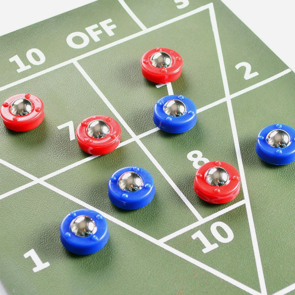8 قطعة Shuffleboard المتداول الخرز استبدال مجموعة الصلب البلاستيك الجدول لعبة كرات الصولجان داخلي انزلاق السلس الإنزلاق مضحك المتداول الخرز