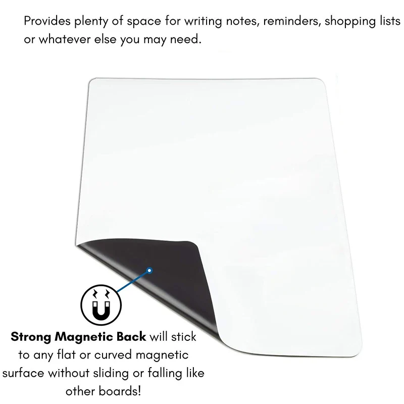 A3 Size Magnetic Dry Erase Whiteboard PET Reusable Writing Board Presentation Fridge Stickers Memo Message Boards Calendar