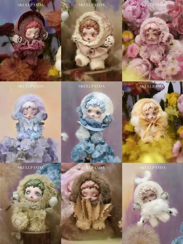

New Skullpanda Light Woven Garden Series Genuine Blind Box Second Generation Sp Plush Doll Pendant Ornament Mystery Box Gift