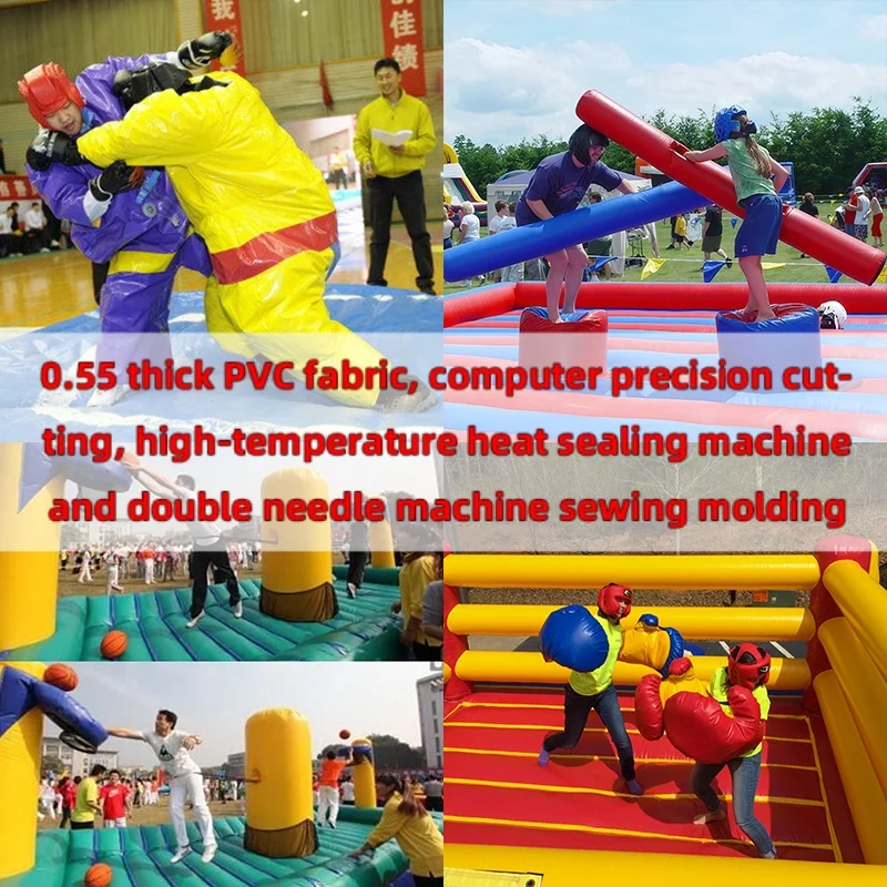 Portable Inflatable Wrestling Joust Game, Boxing Ring, Commercial Sports Event Fighting Ground, Party Entertainment Facility
