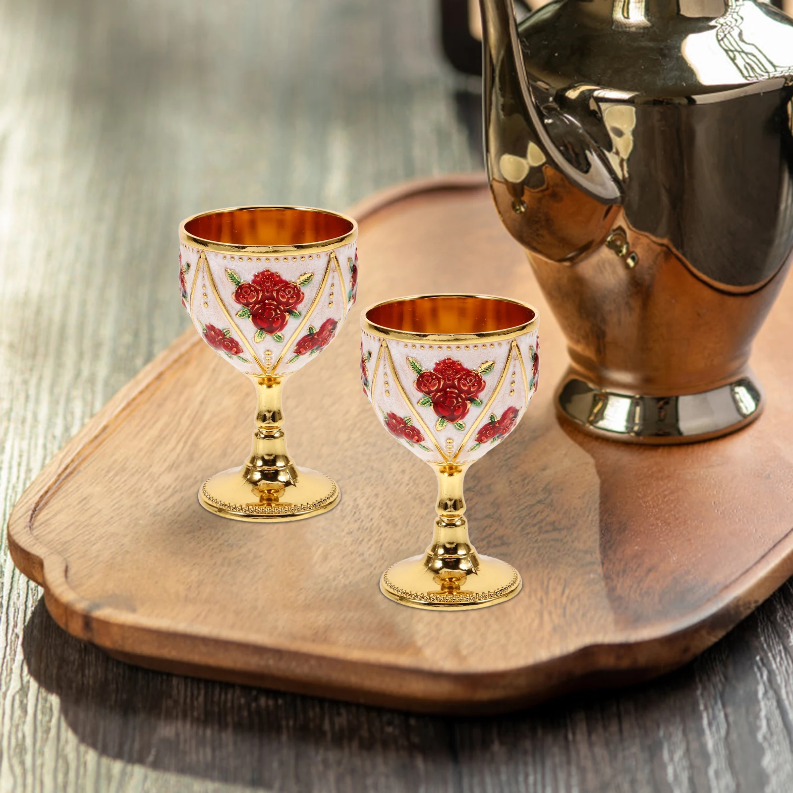 

Metal Liquor Cup European Wine Cup Metal Wine Cup Retro Wine Cup Collection Wine Cup