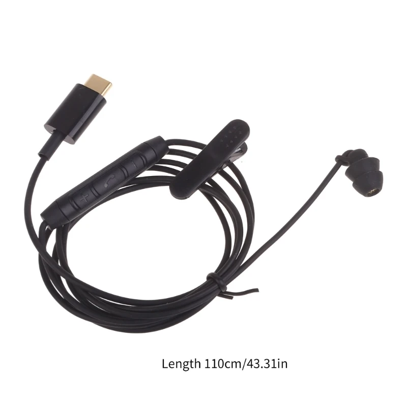 Casque filaire USB Type C avec micro antibruit, téléphone à une oreille, appel clair, casque simple face pour ordinateur PC