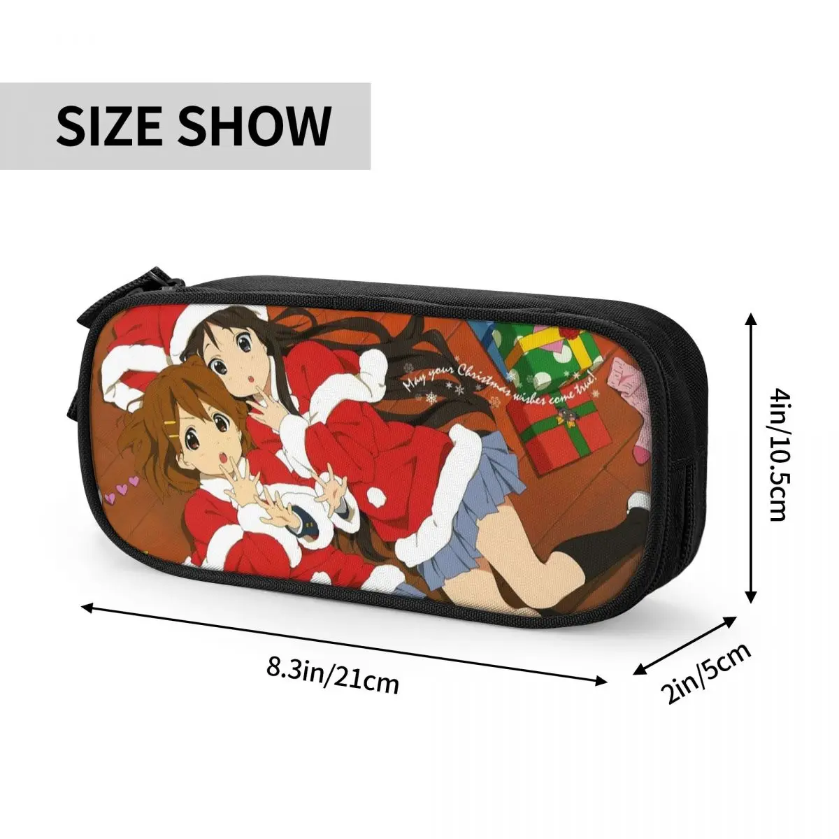 K-On عيد ميلاد سعيد أنيمي مقلمة الحقيبة قلم رصاص صندوق القلم طالب تخزين كبير أكياس قلم رصاص الطلاب الهدايا المدرسية القرطاسية #6