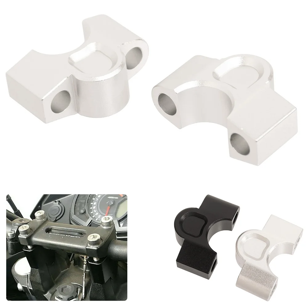 Fit for Kawasaki Versys X300 2017-2018 Motorcycle Handlebar Riser Aluminum Extension Clamp Kit Adapters Brackets