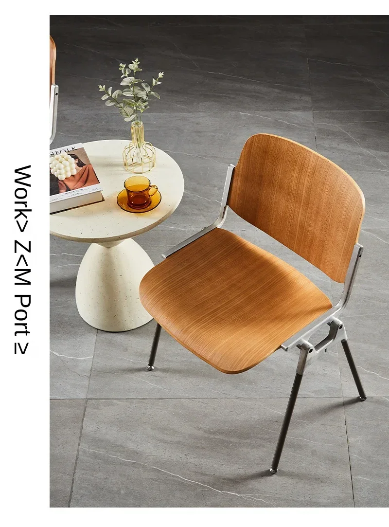 كرسي طعام عتيق، مقعد منزلي، مسند ظهر أمريكي خفيف فاخر، شبكة من الفولاذ المقاوم للصدأ، كرسي قهوة عتيق باللون الأحمر