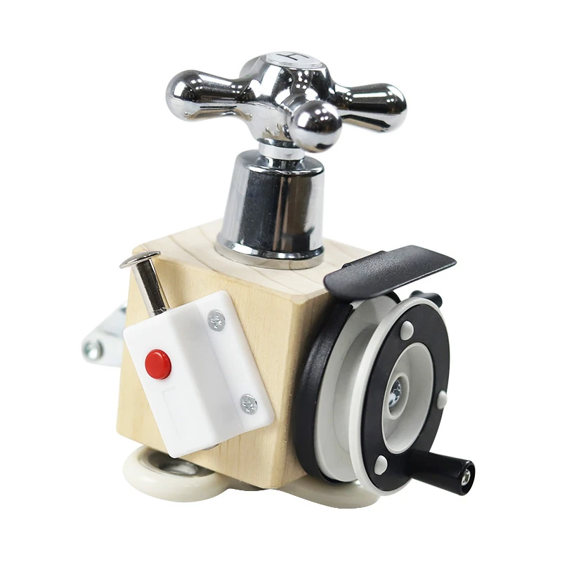 Wielofunkcyjny blok edukacyjny 6 w 1 dla dzieci, zabawka drewniana edukacyjna i wczesnoedukacyjna, zabawna i interesująca.