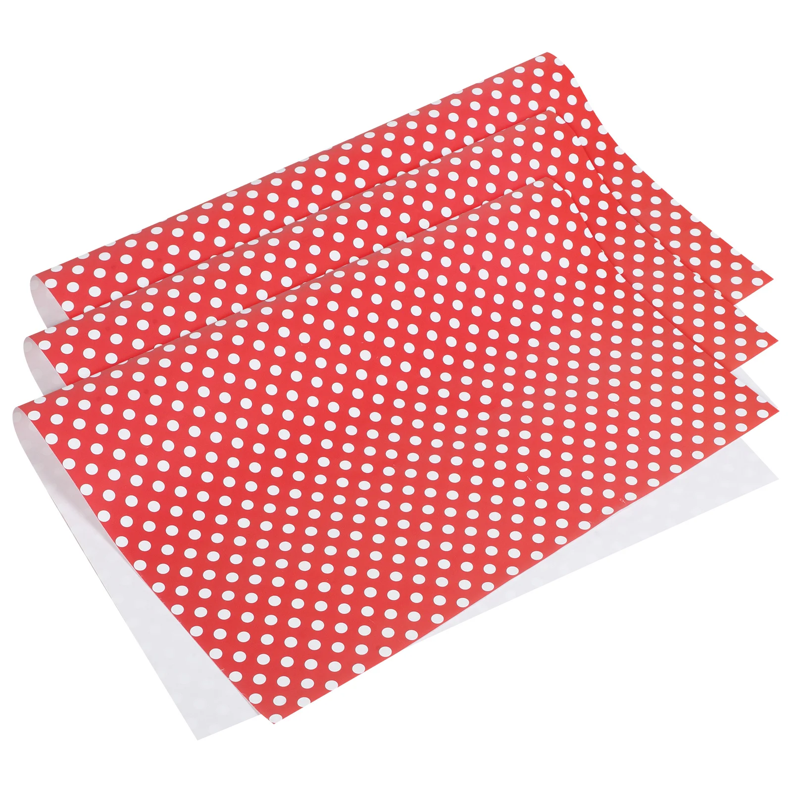 

3Pcs Red Polka Dot Wrapping Paper Coated Paper for Christmas Valentines Birthday Wedding Gift Packaging Roll Tissue