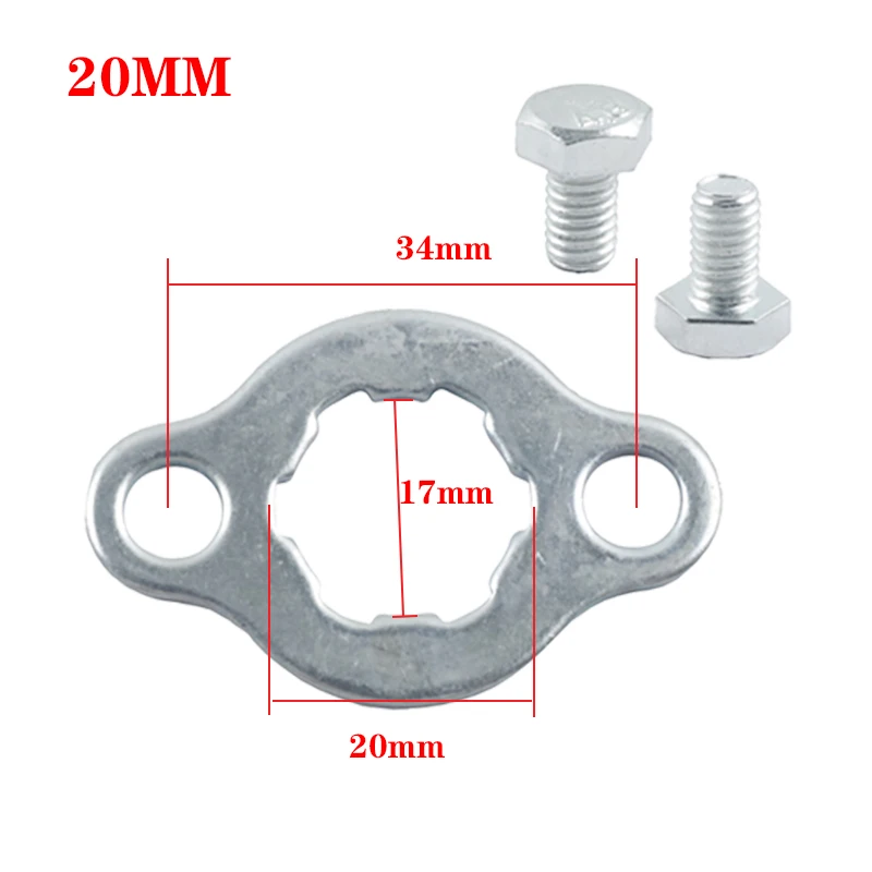 17mm 20mm Front Engine 420# 428# Chain Sprocket Retainer Plate Locker Gasket Screw