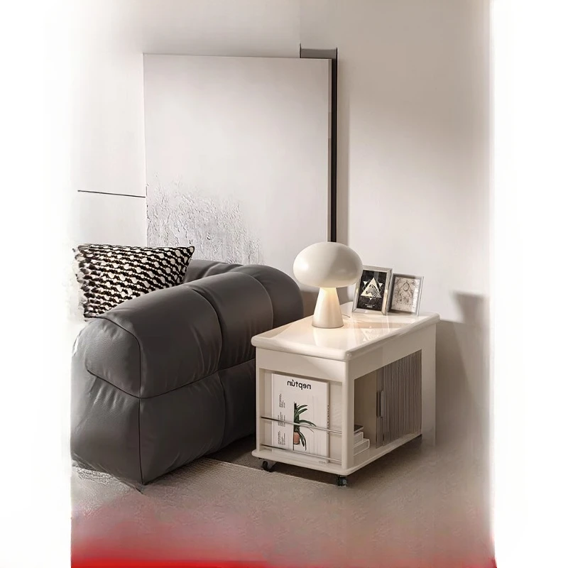 Mobile coffee table, small trolley, foldable lifting living room, sofa side table, multi-functional small apartment