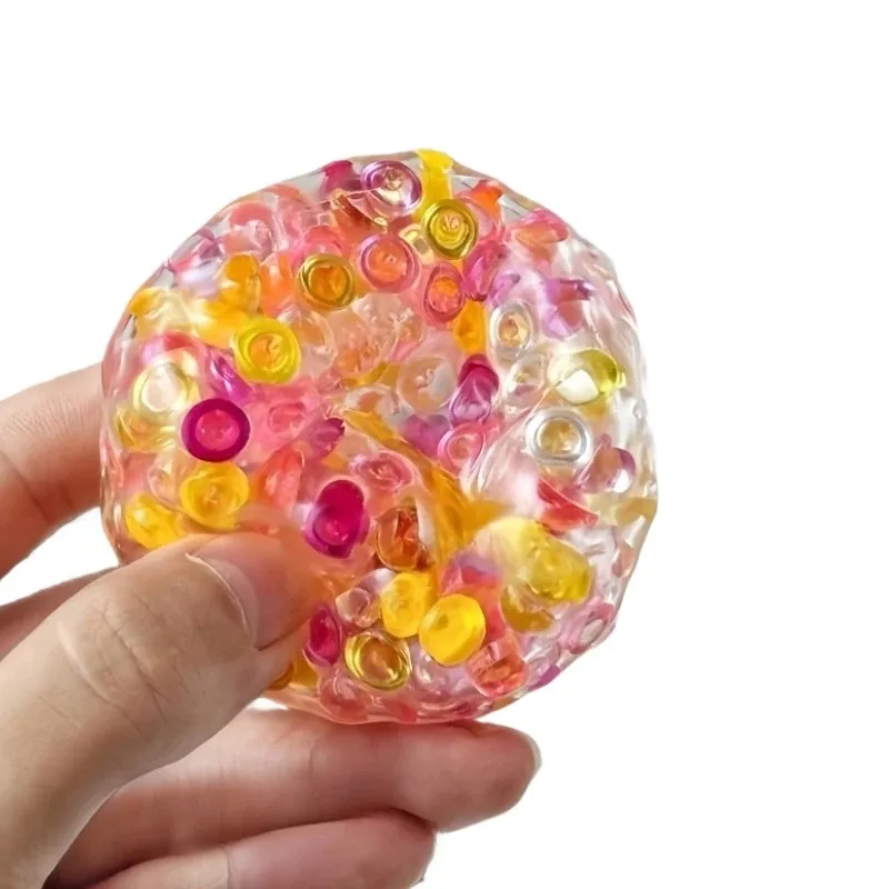 Squishy Bälle Eis-Perlen Quetschspielzeug Super Weiche Mochi Fidget Toys Langsam Zurückfederndes Spielzeug für Freunde Angstlinderung Quetsch-Geschenk S