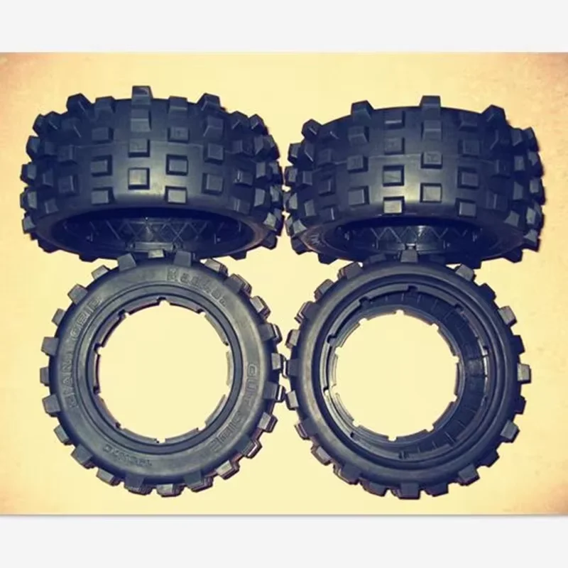 Giant grip tires Off-road tires Big tread tire skin for Rovan LT KMX2 LOSI 5IVE-T DBXL