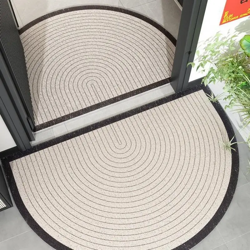 

1 Pcs Semicircular Simplified Wire Loop Doormat Anti-Slip Cuttable Floor Mat Home Kitchen Entrance Home Floor Decoration