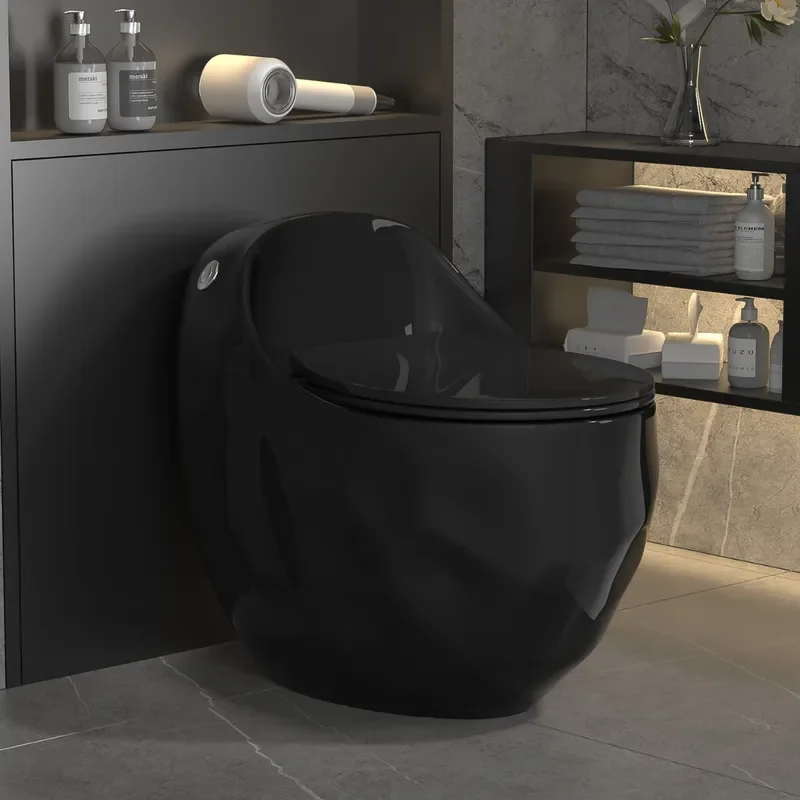 for Color Round Toilet Personalized Creative Siphon Silent Flush Large Pipe Egg Shaped Water Saving