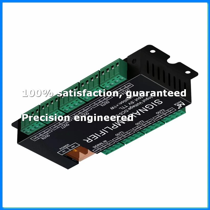 8CH LED Strip Signal Amplifier,WS2812 5V SPI TTL Signal Output for WS2811 WS2815 WS2813 SK6812 Pixels LED Light DC5-24V-AD23
