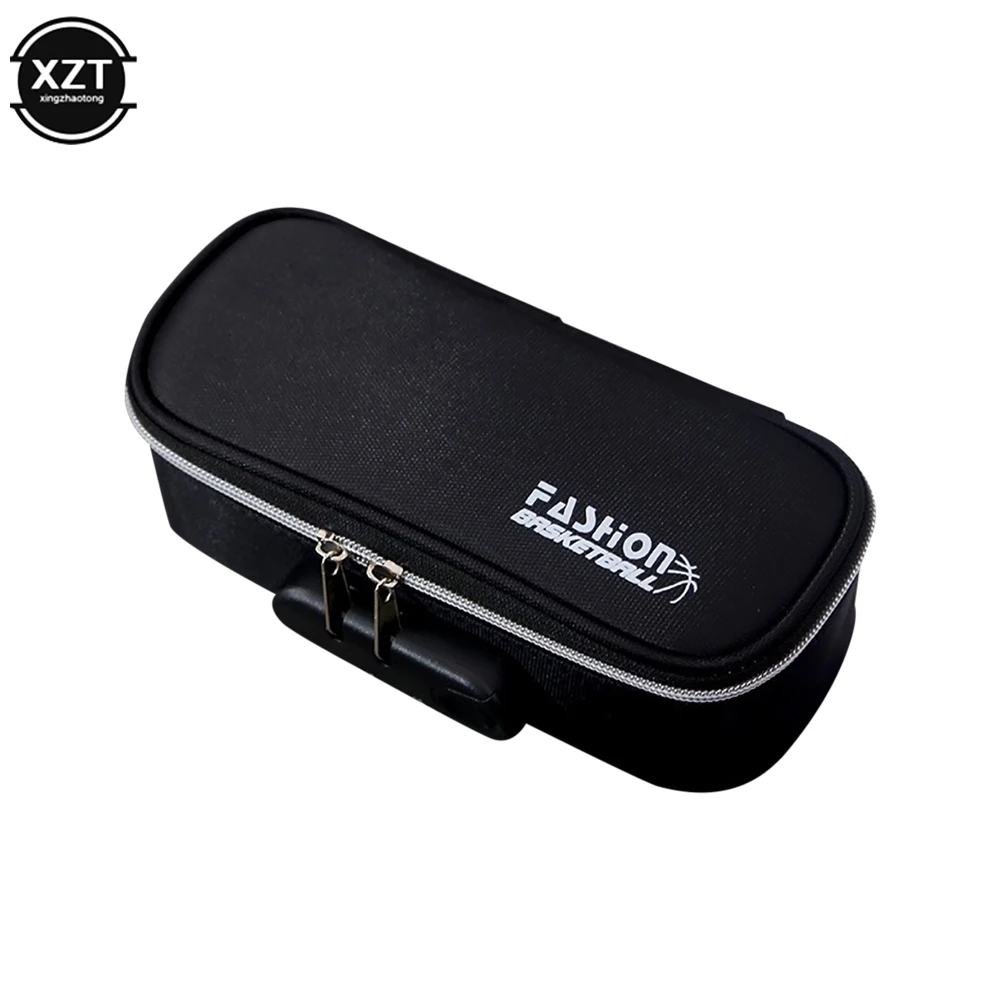 콤비네이션 자물쇠 연필 케이스, 대용량 학생 문구 연필 케이스, 문구 보관 가방, 자물쇠 포함