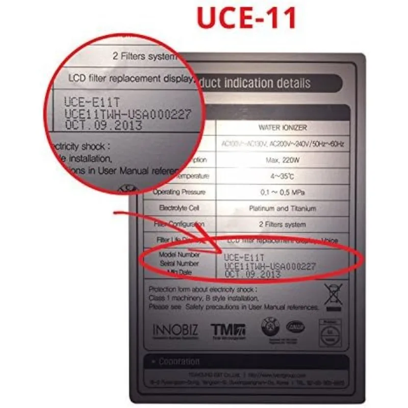 

Authentic Ultra Filter Replacement Compatible with UCE-9 or UCE-11 Model Water Ionizer High-Performance Filtration Pure,