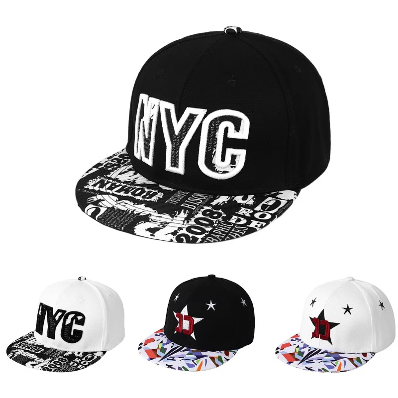 Hip-hop cap for women, flat-brimmed cap for men, duckbill ca