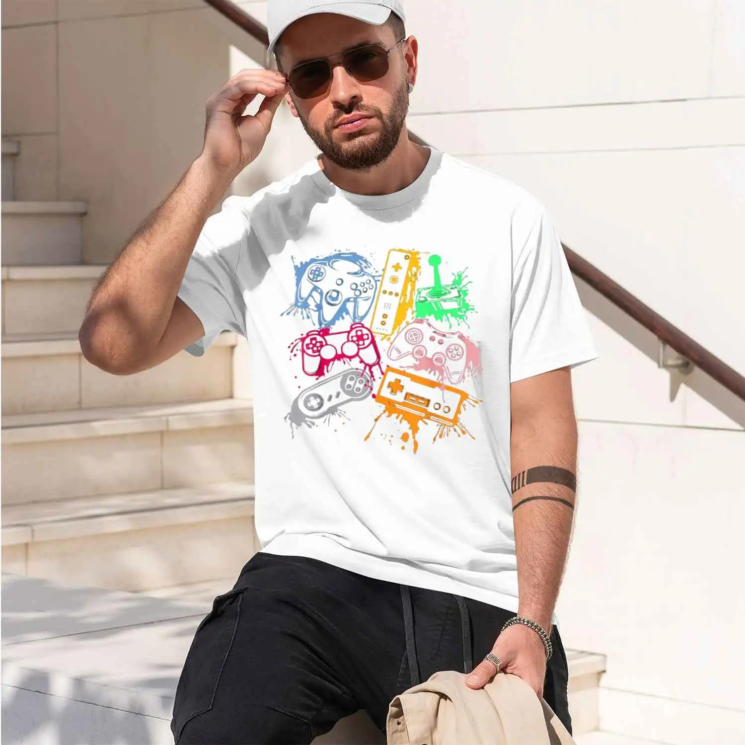 Video Game Console Cont Retro 80_s 90_s Gamers Gift Men's and Women's T-Shirts - Stylish Casual Fun Patterned Shirts 2026 New Mo