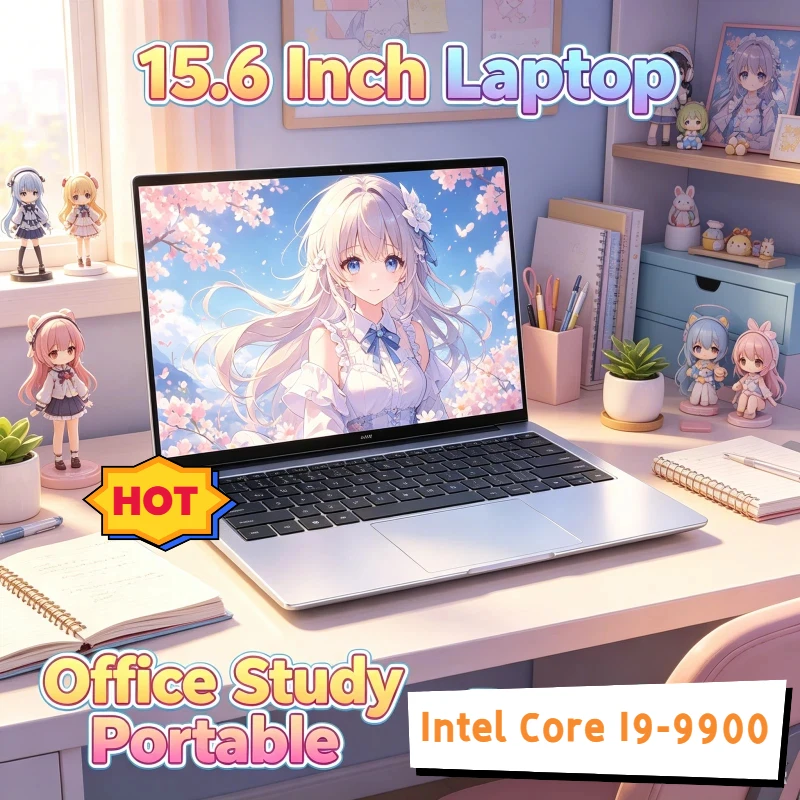 

New 15.6 Ultra Slim Portable Laptop Intel Core I9-9900 32GB 2TB 1920*1080 HD Windows 11 Pro Office Study