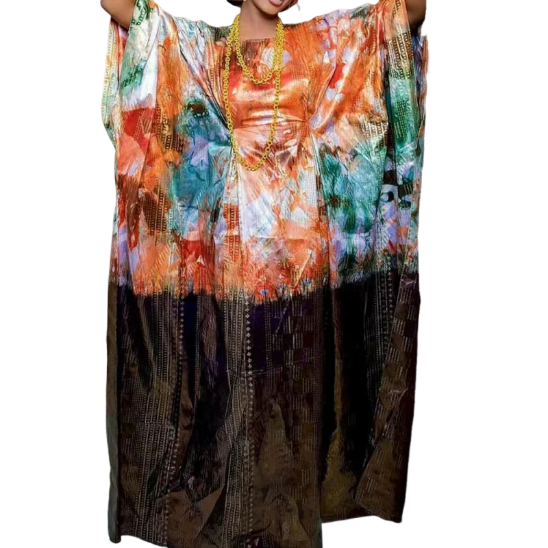 

Preferred printed gown for African celebration weddings, elegant and classic year-round dresses