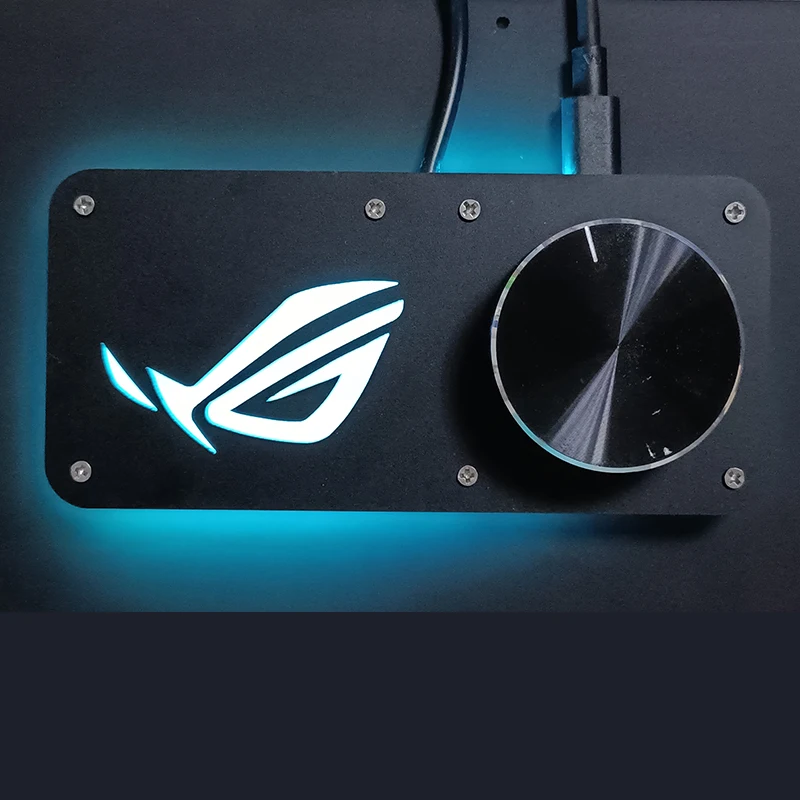 

RGB luminous desktop USB volume adjuster Multimedia controller PC desktop decoration