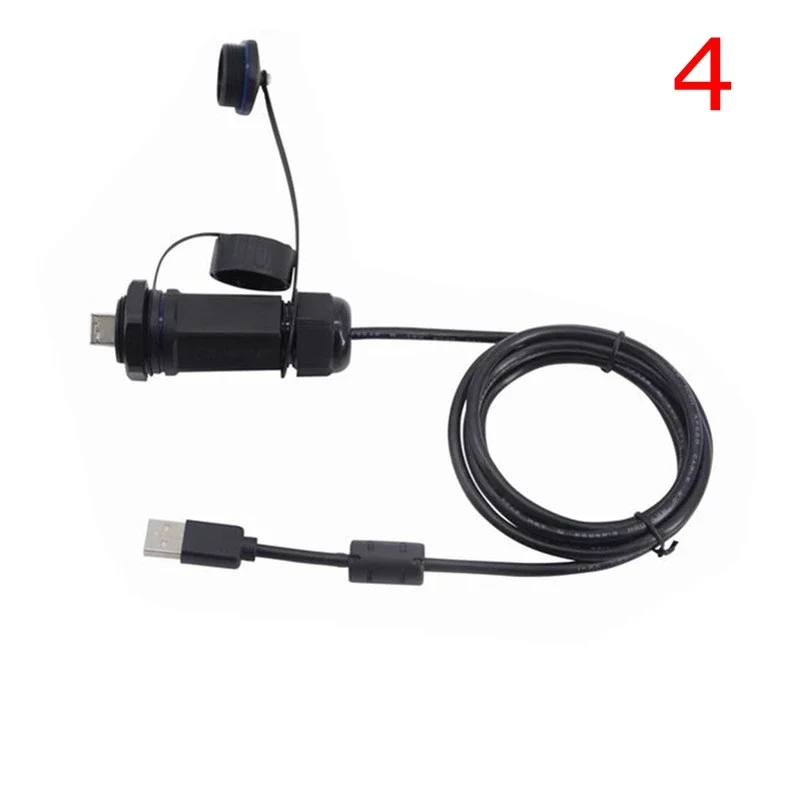 Enchufe de aviación USB 2,0 a prueba de agua, montaje en Panel hembra M25 a conector de Cable impermeable IP68 XHP tipo B hembra macho de 5 pines