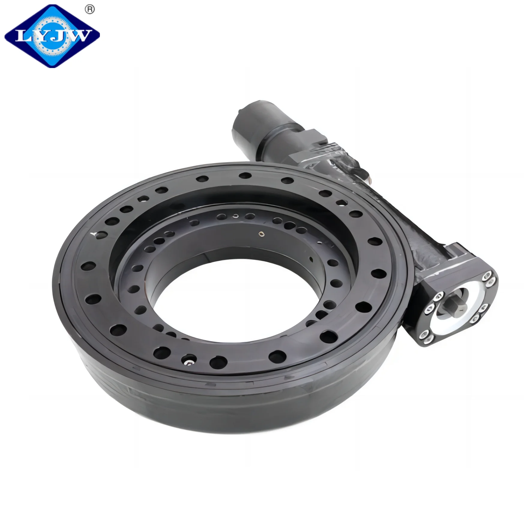Luoyang JW 17'' Worm Gear Slewing Bearing Ring WEA17 Slewing Drive With Motor for Rotation Equipment