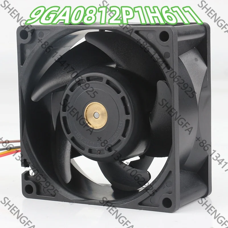 Original 9GA0812P1H611 5V 24V 48V DC 12V 0.6A AC EC 8038 80X80X38MM 8CM PWM 4-wire Sanyo brand new genuine fan