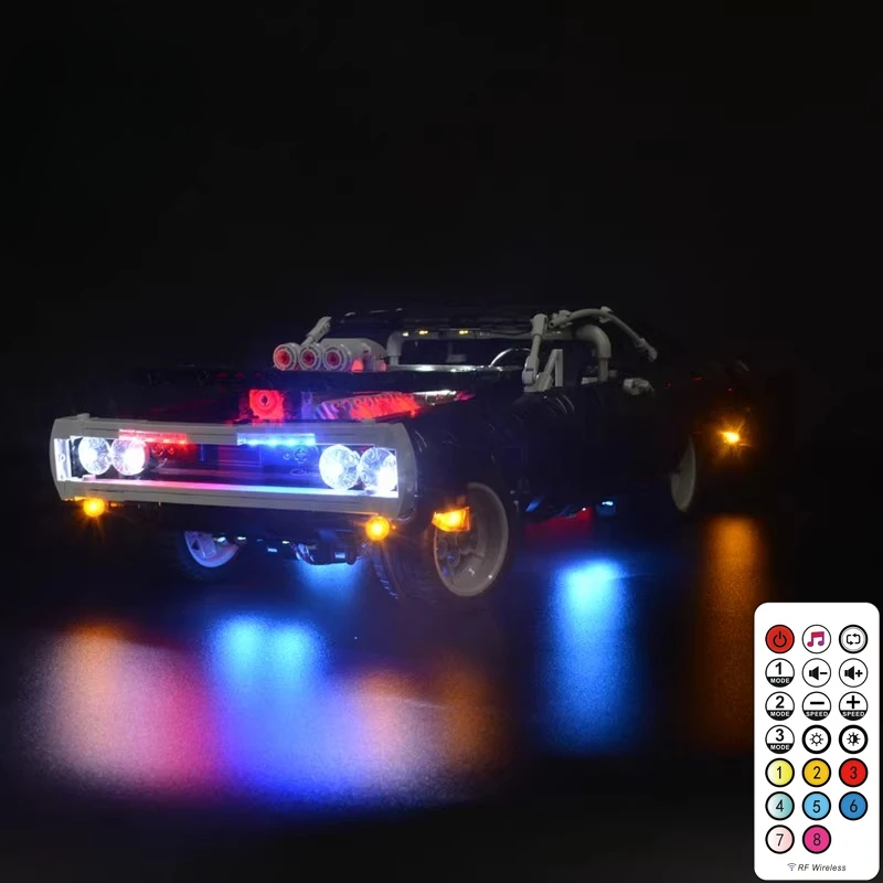 

Комплект светодиодного освещения подходит для LEGO Doms Dodge Charger 42111, подарок освещению (кроме строительных блоков)