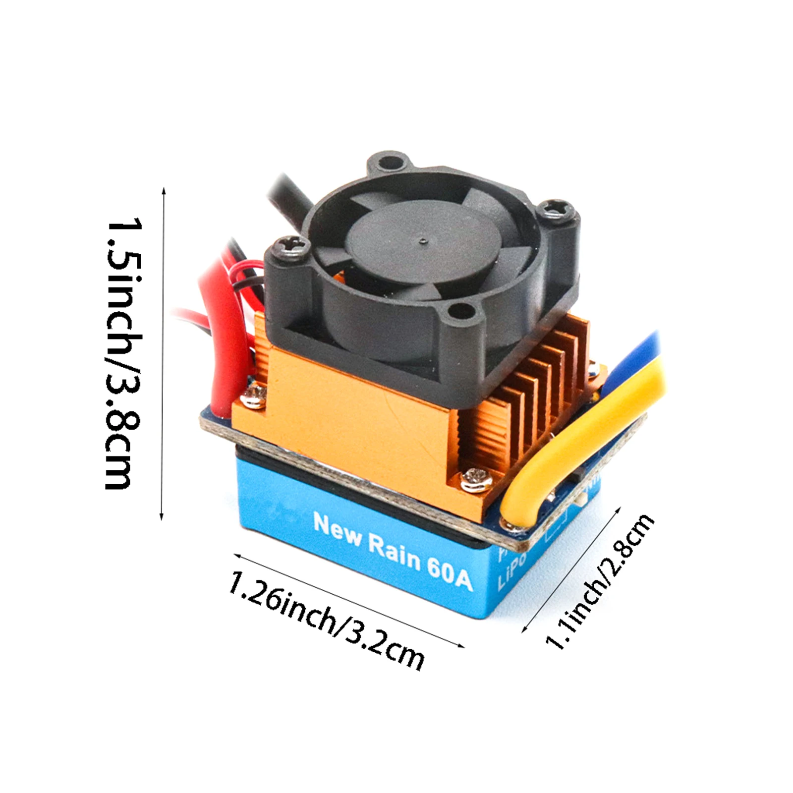 480A Водонепроницаемый матовый регулятор скорости ESC с 6 В/3 А BEC для 1/10 RC Car Crawler Axial SCX10 Pro Capra Redcat Gen8 Tamiya HSP