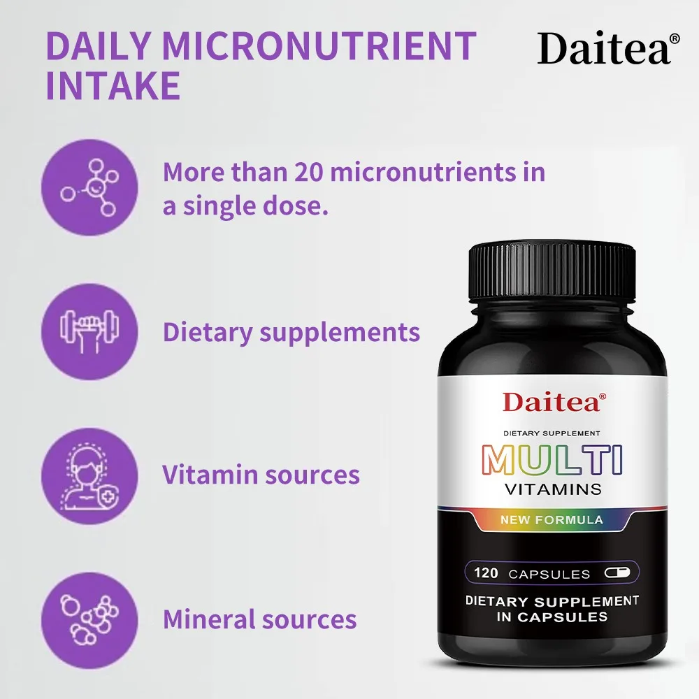 Multivitamins and Minerals, Energy, Muscle Mass, Immunity, Antioxidants, Immunity, Metabolism, for Women and Men