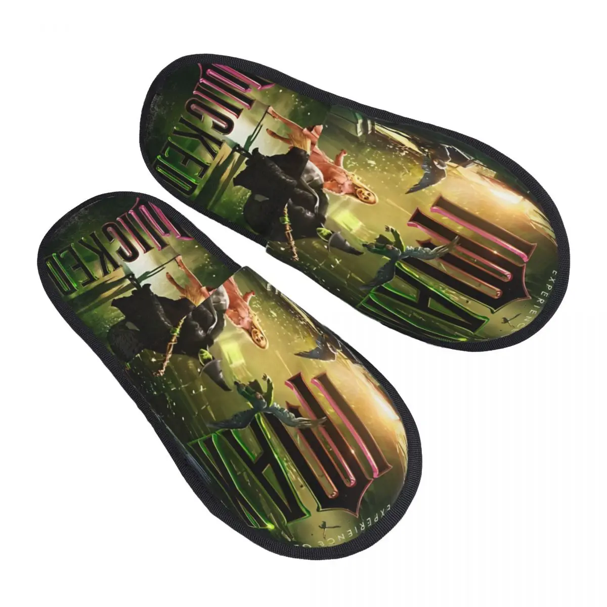 

Wicked Movie Winter Cotton Home Slippers Indoor Cozy Memory Foam Slippers Non-skid