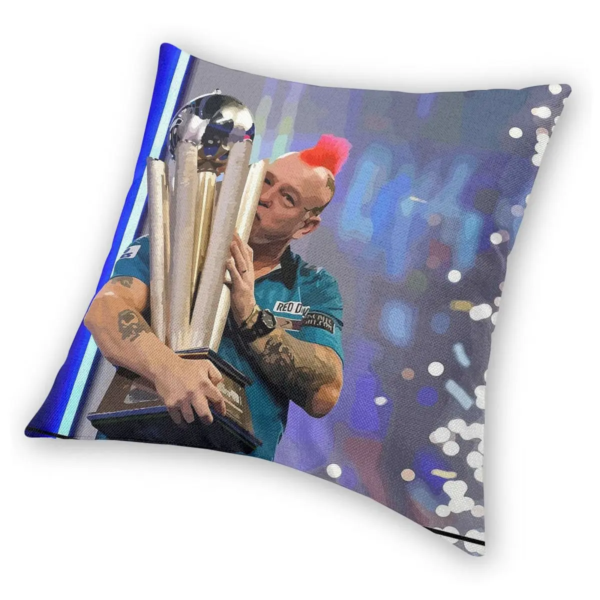 بيتر رايت دارت بطل ساحة المخدة البوليستر الكتان المخملية المطبوعة كسوة وسائد للزينة أريكة مقعد وسادة القضية 18"