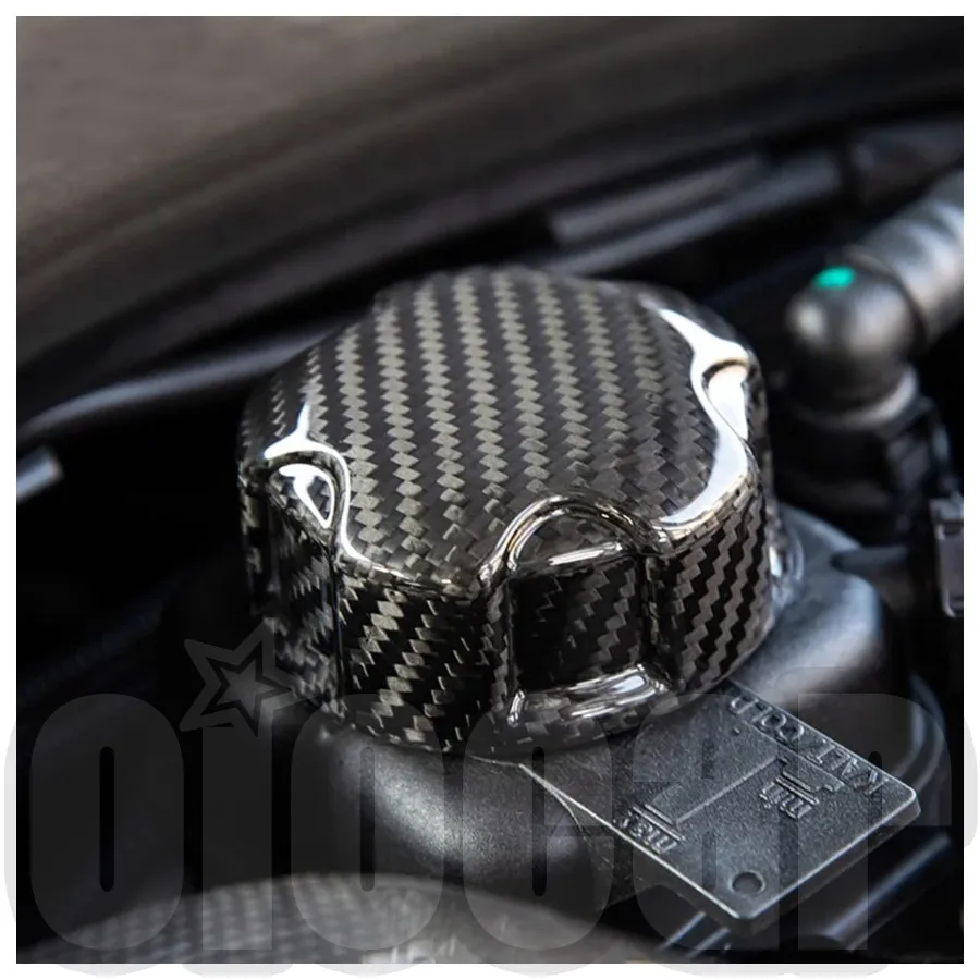OiOMOTORS Pre-preg Dry Carbon Fiber Charge Cooler Tank Cap Cover for All BMW
