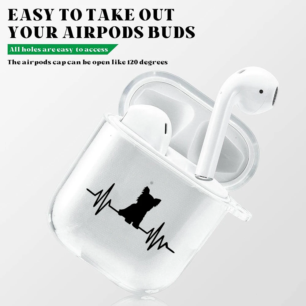 Love My Dog Yorkshire Dachshund  Airpod Cases 3 for 2 1 Pro Gen Air Pods Pro Cover Bulldog Love Pet Earphone Box Coque