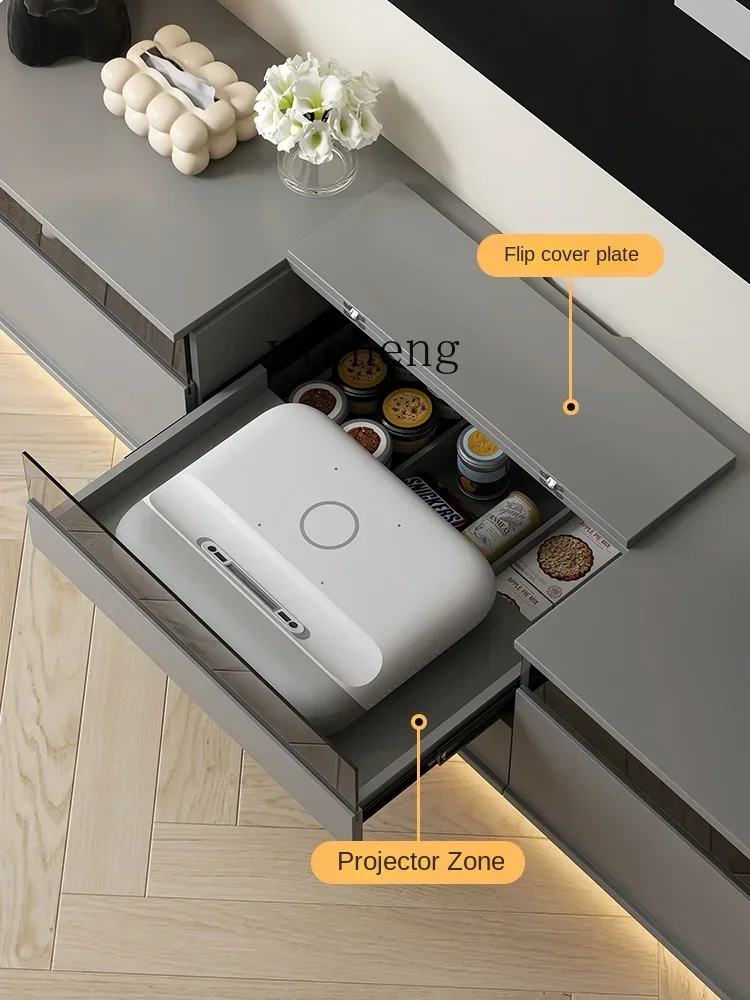 b9.21-ZC Minimalist Laser TV Dedicated Compartment Home Theater Smart Projector Living Room Multi-Function TV Cabinet