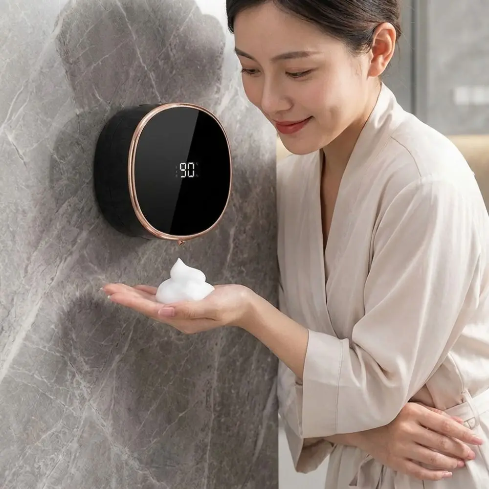 

Настенный автоматический дозатор мыла с датчиком, водонепроницаемый, перезаряжаемый, умный дозатор с цифровым дисплеем, дозатор для дезинфицирующего средства для рук