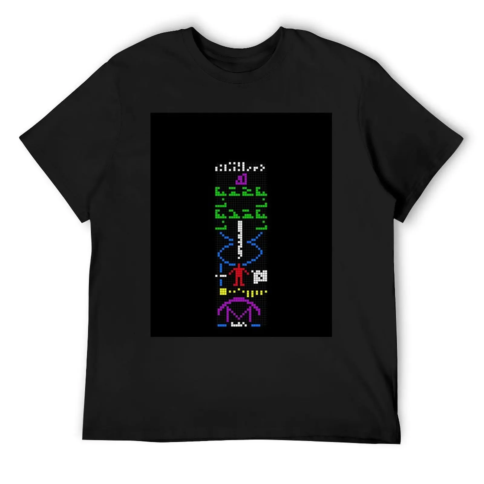 Arecibo message T-Shirt shirts graphic Aesthetic clothing rapper graphic tees anime Men's t shirts