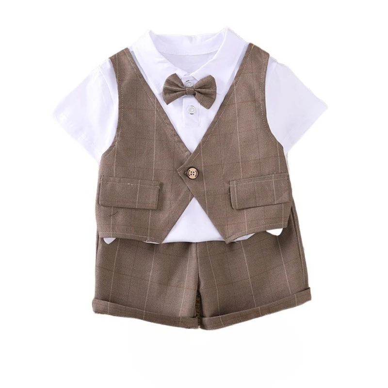 جديد الصيف ملابس الطفل دعوى الأطفال الفتيان قصيرة الأكمام تي شيرت السراويل 2 قطعة/مجموعة الرضع أزياء غير رسمية زي الاطفال رياضية #6