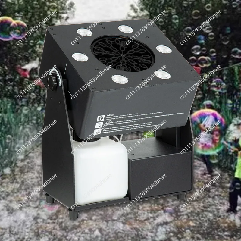 Bubble Machine LED Automatic Bubble Blowing Machine Water Park Stage Performance Special Effects Remote Control Bubble Machine