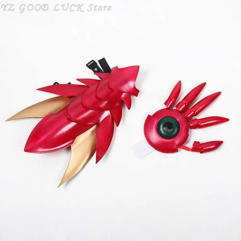 Game Boosted Gear Cosplay Arm Goves, Anime High School DxD Cos, Red Arm Props for Women and Men, Halloween Novelty Gifts