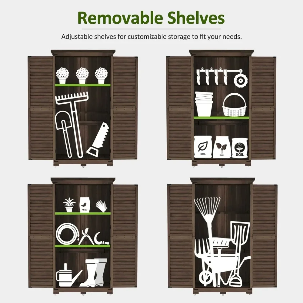 

Уличные шкафы для хранения, садовые сараи, вертикальные уличные сараи с шкафами для хранения