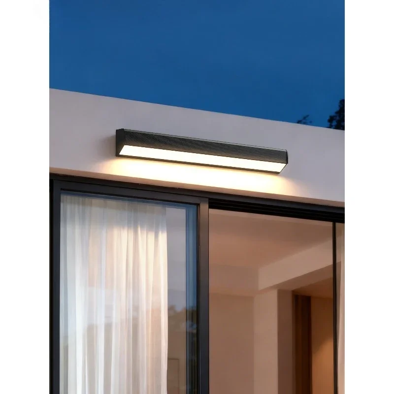 Outdoor wall lamp Sun room Long super bright terrace Door lamp Waterproof courtyard Villa balcony