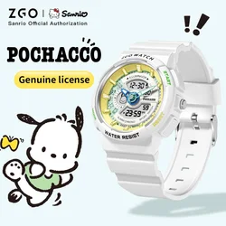 ZGO Sanrio Pochacco Women's Digital Electronic Watch Sporty Waterproof Chronograph Watch for Middle High School Students 8573
