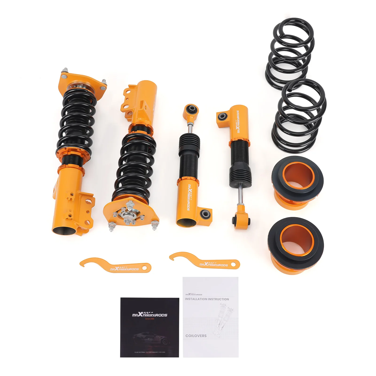 

Coilovers Kit For Hyundai Veloster 2012-2016 1.6L Adj. Height Coil Spring Kit, Shock Spring Strut, Coil