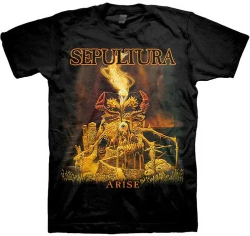 تي شيرت Sepultura Arise المعدني Sepultura القبلية الفن الجرافيك تي شيرت أنيق أسود لمحبي المعادن Thrash عشاق الفن روك